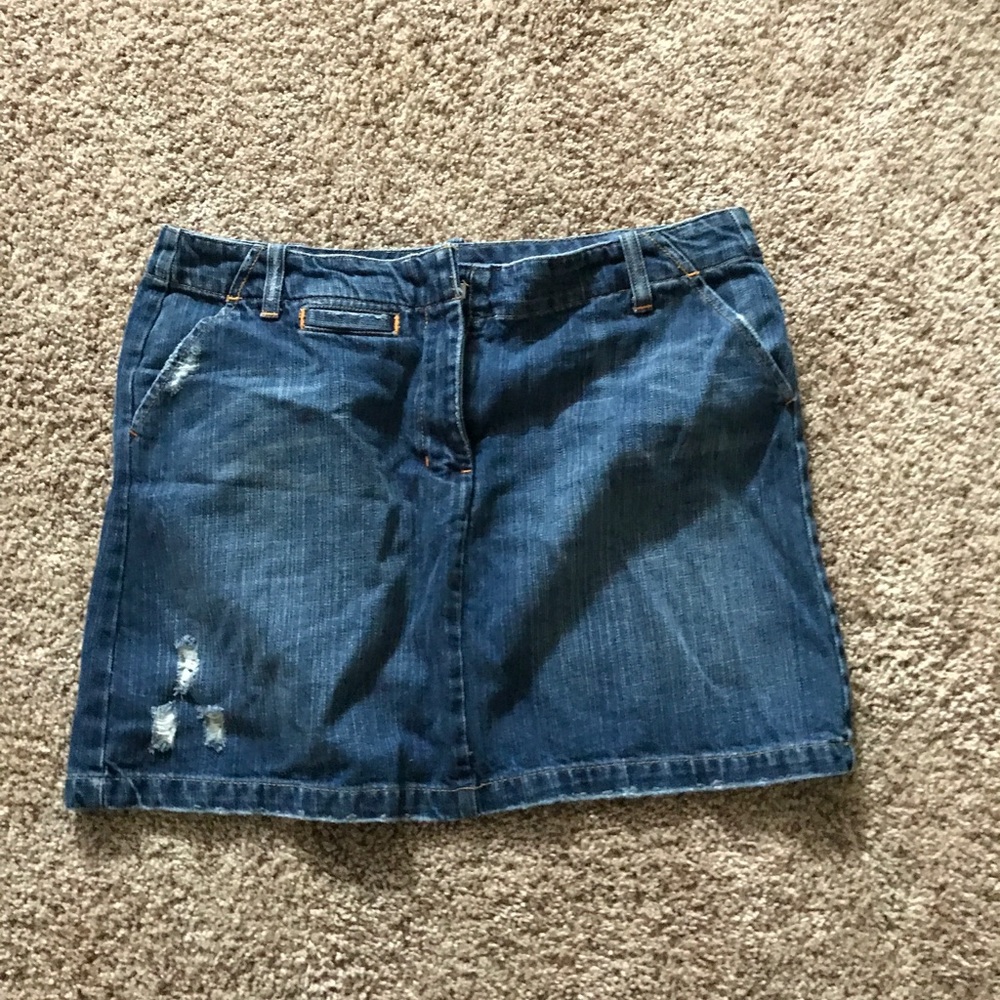 Women's Gap denim skirt distressed sz 12